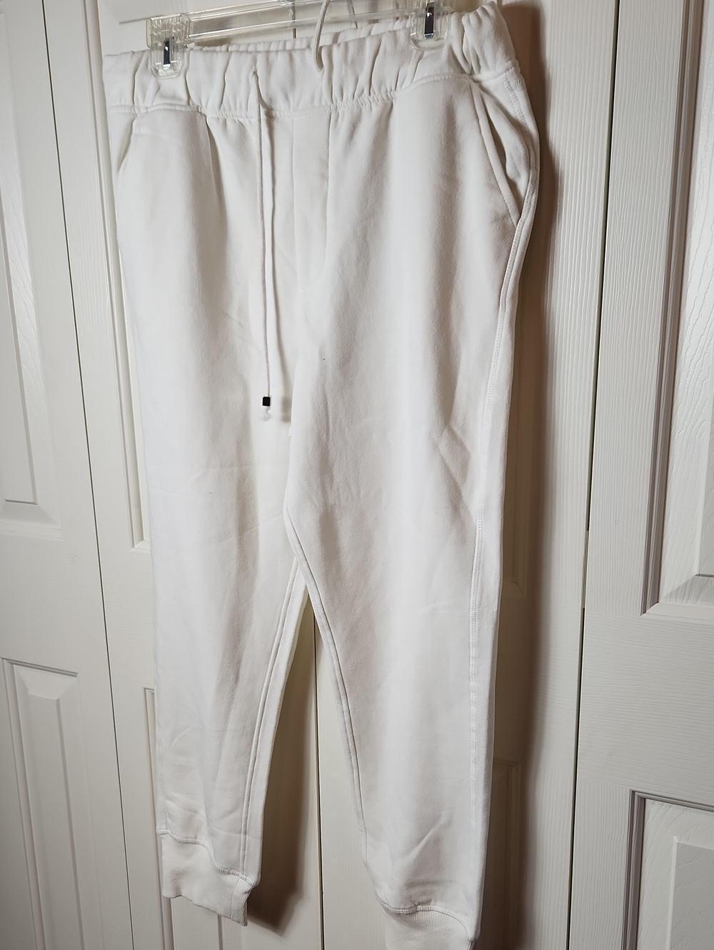 RACHEL Rachel Roy White Cropped Jogger Pants